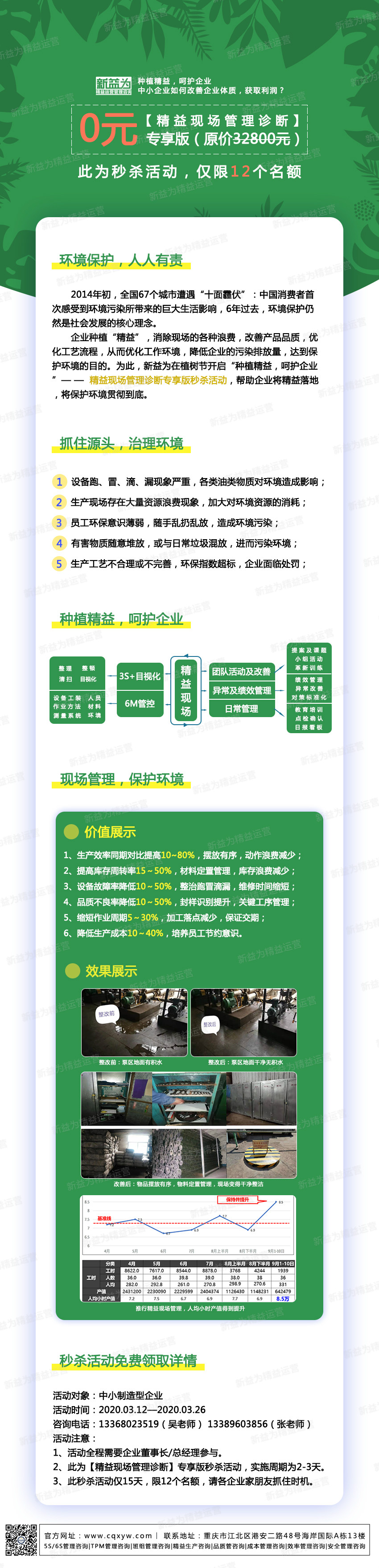 種植精益，呵護企業(yè)——精益現(xiàn)場管理診斷專享版秒殺活動